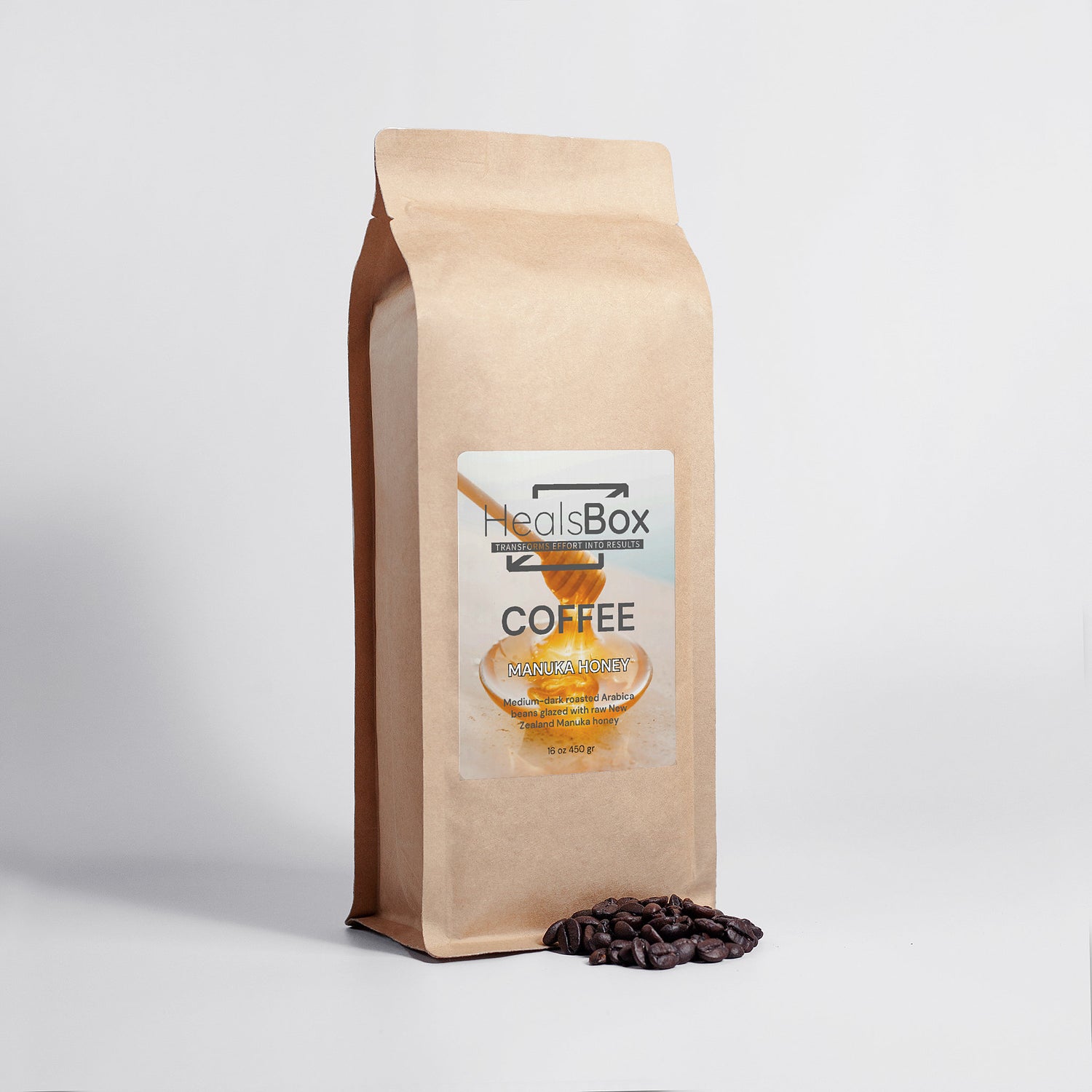 Manuka Honey Coffee 16oz - HealsBox