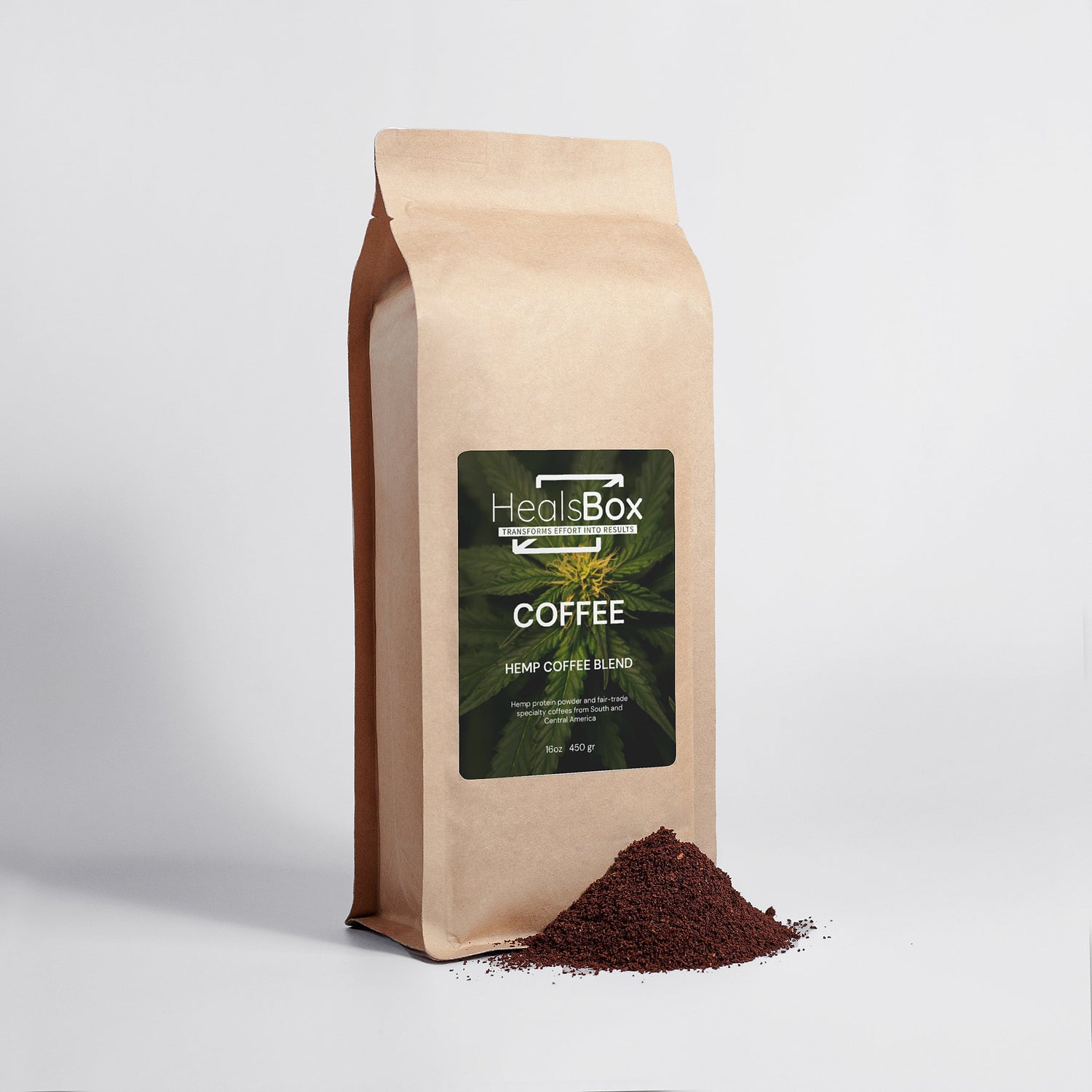 Hemp Coffee Blend - Medium Roast 16oz - HealsBox